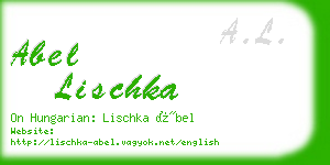 abel lischka business card